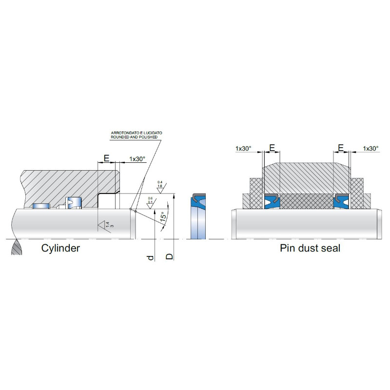 Wiper IWP 110x125x9 CA